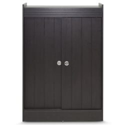 PEMBERLY ROW Shoe Cabinet In Espresso