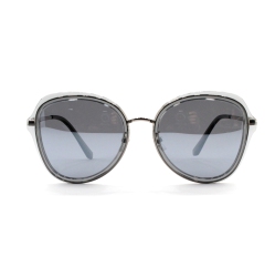 OTTIKA CANADA Shades X - Polarized Sunglasses | Model 6189 | Silver- Frame With Lens & Silver Mirror Coat In Grey