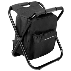 PHAT Lightweight Folding Backpack Cooler Chair, Portable Camping Stool for Outdoor Camping Fishing Hunting Hiking Rafting