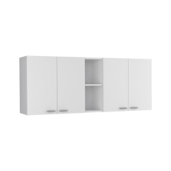 TUHOME FURNITURE Tuhome Modern Engineered Wood Portofino 150 Wall Cabinet In White