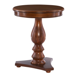 PEMBERLY ROW Transitional Acacia Wood Accent Side Table In Hazelnut In Brown