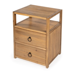 BEAUMONT LANE Natural Wood Nightstand