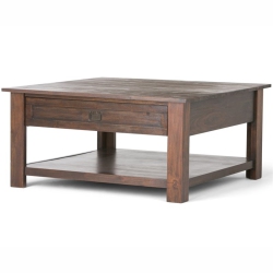 ATLIN DESIGNS Coffee Table In Distressed Charcoal In Brown