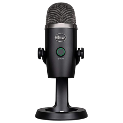 BLUE Logitech Yeti Nano USB Premium Microphone for Podcasting, Game Streaming, Calls And Voiceover Work (988-000400) - Black - Brand New