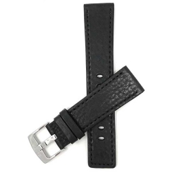 BANDINI Square Tip Leather Smart Watch Band Strap for Samsung Galaxy Watch 46Mm, Galaxy Watch 3 (45Mm), Gear S3 Classic & Frontier - 22MM / Silver