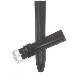 BANDINI Classic Semi-Glossy Leather Smart Band for Withings Nokia Steel Hr 40Mm, Horizon - 20MM / Silver Buckle In Brown