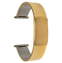 BANDINI Adjustable Expandable Smart Watch Band, Stretchy Strap for Withings Nokia Scanwatch, Steel Hr 36Mm, Move Ecg - 18MM In Gold