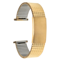 BANDINI Adjustable Length Expansion Watch Strap, Stretch Smart Band for Withings Nokia Scanwatch, Steel Hr 36Mm, Move Ecg - 18MM In Gold