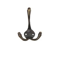 MAISON CONCEPTS INC Classic Triple Iron Wall Hook (Antique Brass) - Set Of 4