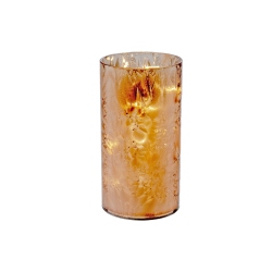 MAISON CONCEPTS INC Led Cylinder Glass Stand (Bronze) (5.9") - Set Of 2