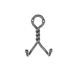 MAISON CONCEPTS INC Double Twist Iron Wall Hook (Antique Nickel) - Set Of 4