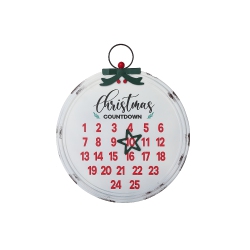 MAISON CONCEPTS INC Metal Ornament Shaped Advent Calendar