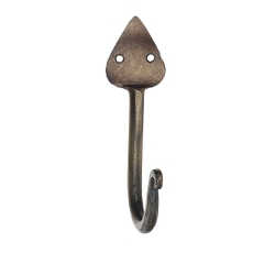 MAISON CONCEPTS INC Single Spade Iron Wall Hook (Antique Brass) - Set Of 4
