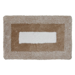MAISON CONCEPTS INC Microfibre Border Bath Mat (Taupe) (20 X 32)
