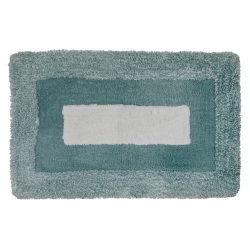 MAISON CONCEPTS INC Microfibre Border Bath Mat (Blue) (20 X 32)