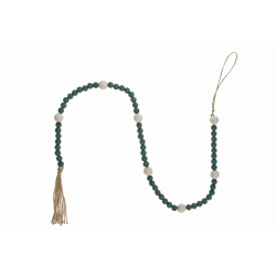 MAISON CONCEPTS INC Dual Wood Bead Garland (Green)