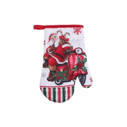 MAISON CONCEPTS INC Oven Mitt (Santa On Scooter) - Set Of 4