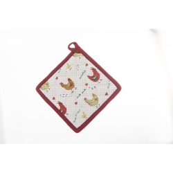 MAISON CONCEPTS INC Cotton Pot Holder (Farmhouse Chicken) - Set Of 6