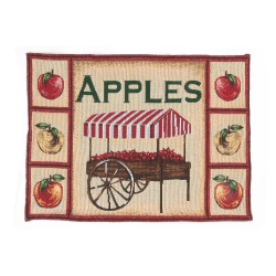 MAISON CONCEPTS INC Tapestry Unbacked Placemat (Apples) - Set Of 12