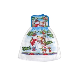 MAISON CONCEPTS INC Tie Hand Towel (Snowman Couple) - Set Of 2