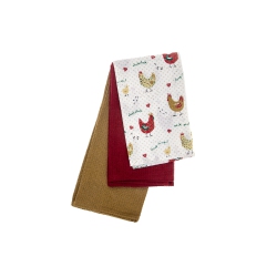 MAISON CONCEPTS INC Kitchen Towel (Set Of 3 PCs) (Farmhouse Chicken) - Set Of 2