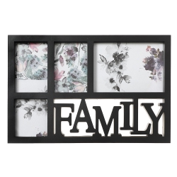 MAISON CONCEPTS INC Collage Frame - Family (Asstd 4 Opening) In Black
