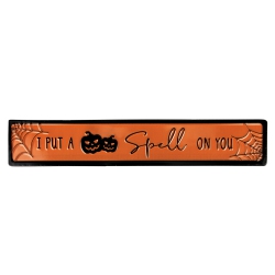NORTHLIGHT 20" And Black "i Put A Spell On You" Halloween Wall Sign In Orange