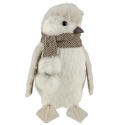 NORTHLIGHT 8" Large Sisal Penguin Christmas Figure In Ivory