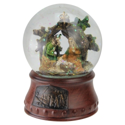 NORTHLIGHT 5.5" Christmas Nativity Musical Snow Globe