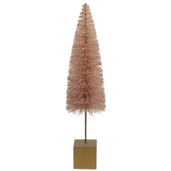NORTHLIGHT 14" Sisal Christmas Tree Table Top Decoration In Brown