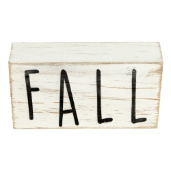 NORTHLIGHT 6" Distressed Wood Autumn Harvest Fall Sign