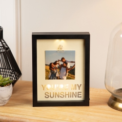 NORTHLIGHT Led Lighted "you're My Sunshine" Picture Frame With Clip - for A 4" X 4" Photo