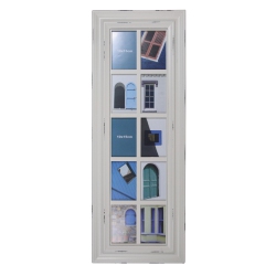 NORTHLIGHT Weathered Mullions Window Pane Picture Collage - for 4" X 6" Photos - 35