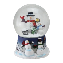 NORTHLIGHT 7" Snow Family Musical Christmas Snow Globe