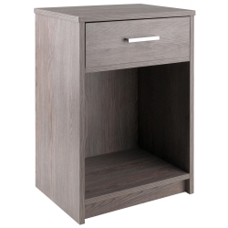SLICKBLUE Rennick Accent Table, Nightstand, Ash In Gray