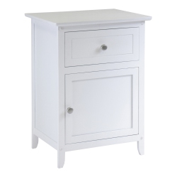 SLICKBLUE Eugene Accent Table, Nightstand In White