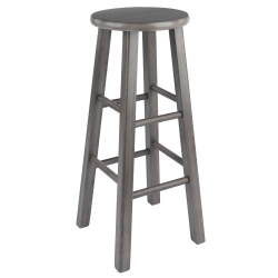 SLICKBLUE Ivy Square Leg Bar Stool, Rustic Oyster In Gray