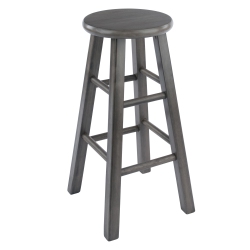 SLICKBLUE Ivy Square Leg Counter Stool, Rustic Oyster In Gray