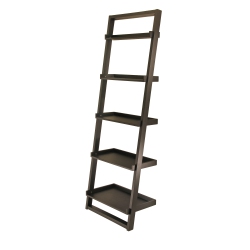 SLICKBLUE Bailey 5-Tier Leaning Shelf In Black