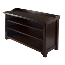 SLICKBLUE Dayton Storage Hall Bench, Walnut