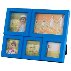 NORTHLIGHT Multi Sized Photo Puzzle Picture Frame Wall Collage - 11.5 - In Blue