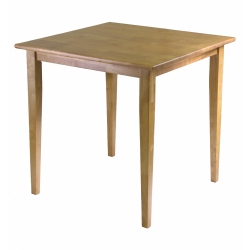 SLICKBLUE Groveland Square Dining Table, Light Oak
