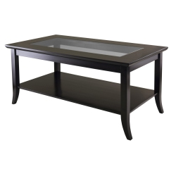 SLICKBLUE Genoa Rectangular Coffee Table, Espresso