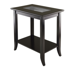 SLICKBLUE Genoa Rectangular End Table, Espresso