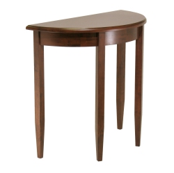 SLICKBLUE Concord Half Moon Accent Table, Walnut