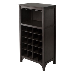SLICKBLUE Ancona 20-Bottle Wine Cabinet, Espresso