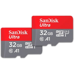 SANDISK 32GB 2-Pack Ultra Microsdhc Uhs-I Memory Card (2X32GB) - Sdsqua4-032G-Gn6Mt