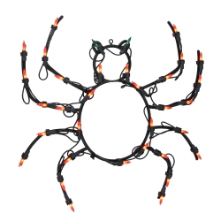 NORTHLIGHT 15" Lighted Spider Halloween Window Silhouette Decoration