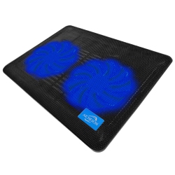 HLD Aicheson Laptop Cooling Pad 2 1000Rpm Fans Portable Computer Cooler Leds, S007 In Blue