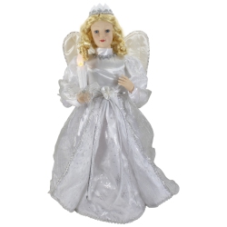 NORTHLIGHT 24-Inch Lighted Standing Animated Angel Musical Christmas Figure